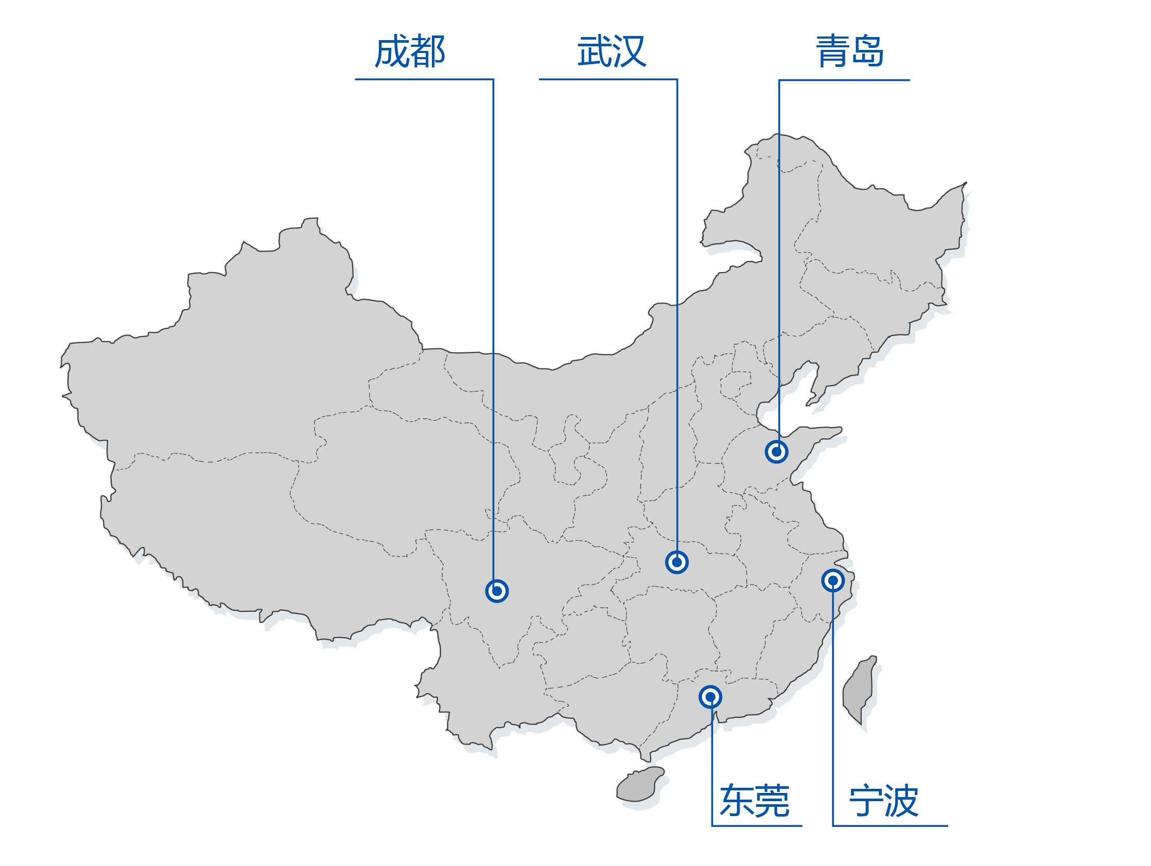 环驰轴承国内销售网络分布图